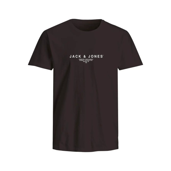 Jack & Jones 12276646 BLACK T-shirt με λογότυπο 