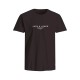Jack & Jones 12276646 BLACK T-shirt με λογότυπο 