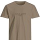 Jack & Jones 12276646 GREIGE T-shirt με λογότυπο 