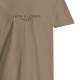 Jack & Jones 12276646 GREIGE T-shirt με λογότυπο 