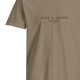 Jack & Jones 12276646 GREIGE T-shirt με λογότυπο 