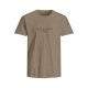 Jack & Jones 12276646 GREIGE T-shirt με λογότυπο 