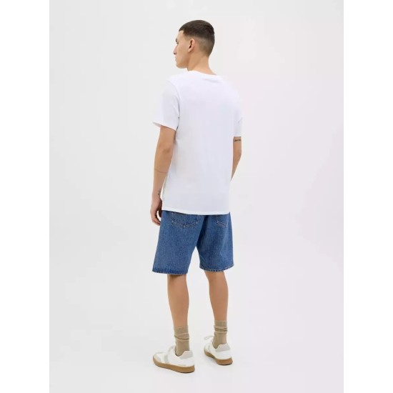 JACK&JONES 12269532 BLUE Βερμούδα Jean- Relaxed fit