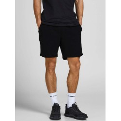 JACK&JONES 12249285 BLACK Βαμβακερή βερμούδα