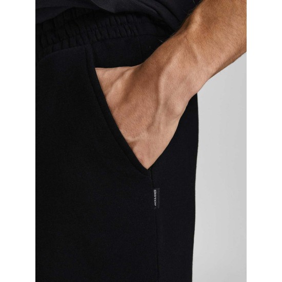 JACK&JONES 12249285 BLACK Βαμβακερή βερμούδα