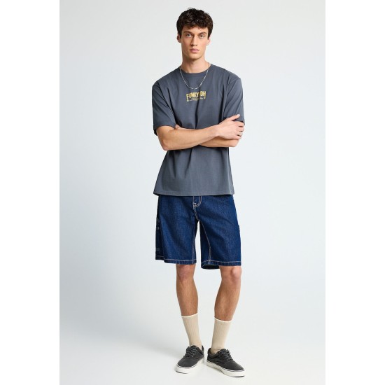 JACK&JONES 12289502 DARK BLUE JEAN ΒΕΡΜΟΥΔΑ CARPENTER