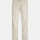 Jack & Jones 12274977 MOONBEAM Ανδρικό Λινό Παντελόνι σε Relaxed Γραμμή 