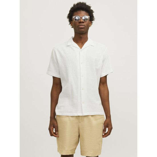 JACK&JONES 12255781 CLOUD DANCER Wide Fit Shirt
