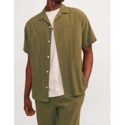 JACK&JONES 12255781 DUSTY GREEN  Wide Fit Shirt