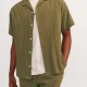 JACK&JONES 12255781 DUSTY GREEN  Wide Fit Shirt