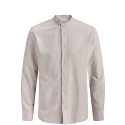 JACK&JONES 12288601 BEIGE Λινό mao πουκάμισο 