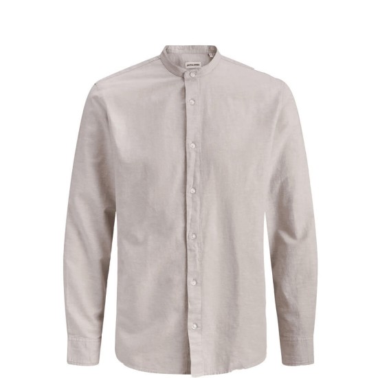 JACK&JONES 12288601 BEIGE Λινό mao πουκάμισο 