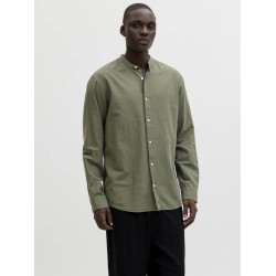 JACK&JONES 12288601 DUSTY OLIVE Λινό mao πουκάμισο 