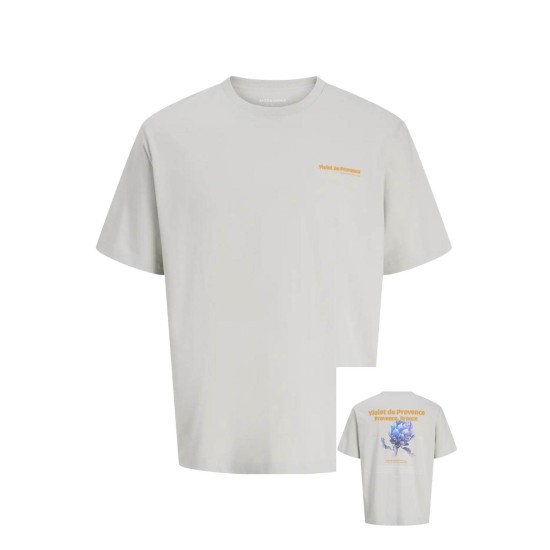 JACK&JONES 12288350 CLACIER GRAY T-Shirt με πίσω τύπωμα JACK&JONES 12288350 CLACIER GRAY T-Shirt με πίσω τύπωμα