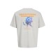 JACK&JONES 12288350 CLACIER GRAY T-Shirt με πίσω τύπωμα JACK&JONES 12288350 CLACIER GRAY T-Shirt με πίσω τύπωμα