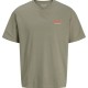 JACK&JONES 12288350 VETIVER T-Shirt με πίσω τύπωμα JACK&JONES 12288350 VETIVER T-Shirt με πίσω τύπωμα