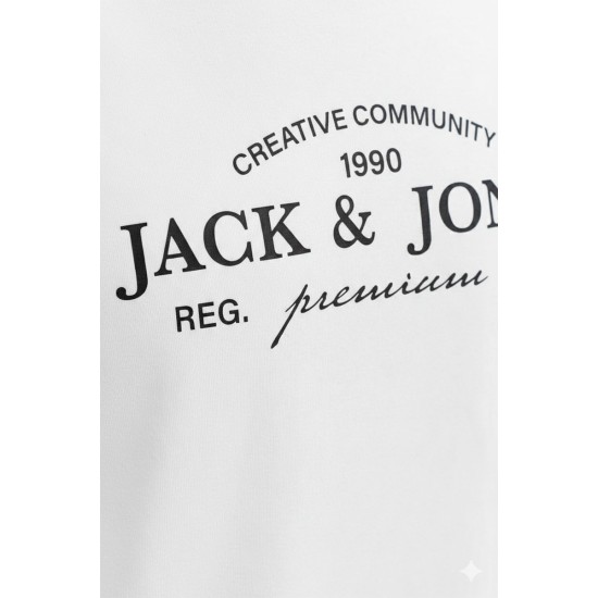 JACK&JONES 12298017 WHITE T-SHIRT 