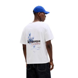 JACK&JONES 12288091 WHITE T-shirt με πίσω τύπωμα