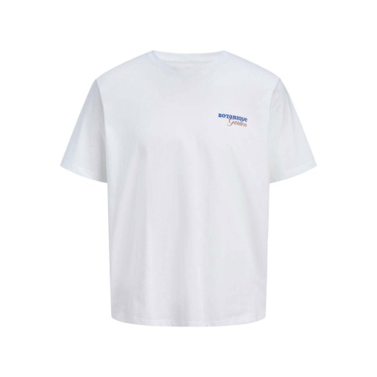 JACK&JONES 12288091 WHITE T-shirt με πίσω τύπωμα