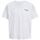 JACK&JONES 12288091 WHITE T-shirt με πίσω τύπωμα