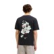JACK&JONES 12288091 BLACK  T-shirt με πίσω τύπωμα