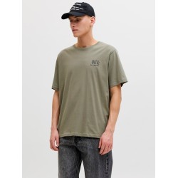 JACK&JONES 12288091 VETIVER T-shirt με πίσω τύπωμα