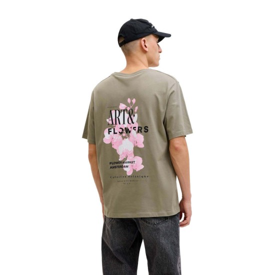 JACK&JONES 12288091 VETIVER T-shirt με πίσω τύπωμα