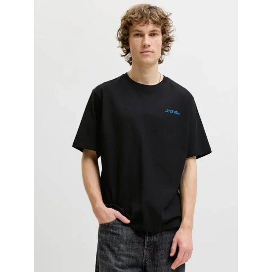 JACK&JONES 12288350 BLACK T-Shirt με πίσω τύπωμα JACK&JONES 12288350 BLACK T-Shirt με πίσω τύπωμα