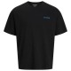 JACK&JONES 12288350 BLACK T-Shirt με πίσω τύπωμα JACK&JONES 12288350 BLACK T-Shirt με πίσω τύπωμα