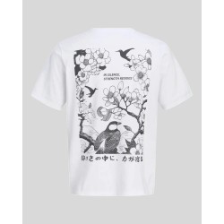 JACK&JONES 12297699 FLOWER T-SHIRT ΜΕ ΠΙΣΩ ΤΥΠΩΜΑ