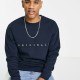 JACK&JONES 12204796 NAVY ΦΟΥΤΕΡ ΜΕ ΛΑΙΜΟΚΟΨΗ
