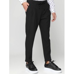 MAKAN 210-880 BLACK Ανδρικό Παντελόνι 7/8 Με Κορδόνι GASPARE 
