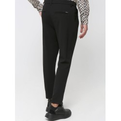 MAKAN 210-860 BLACK Ανδρικό Παντελόνι Με Πιέτες 7/8 ENZO