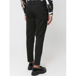 MAKAN 210-900 BLACK Ανδρικό Παντελόνι Με Πιέτες 7/8 BRIZIO