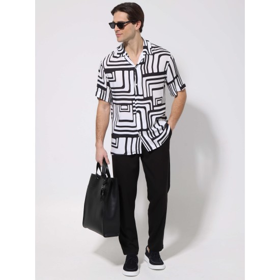 MAKAN 210-715 BLACK Παντελόνι με λάστιχο και πιέτα