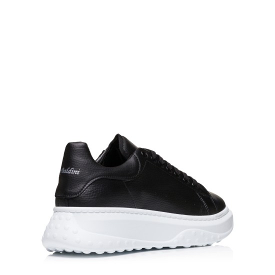 MARIO BALDINI 507-10 BLACK Ανδρικά sneakers με άσπρο πάτο