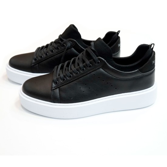 MARIO BALDINI 179 BLACK Sneaker με λάστιχο