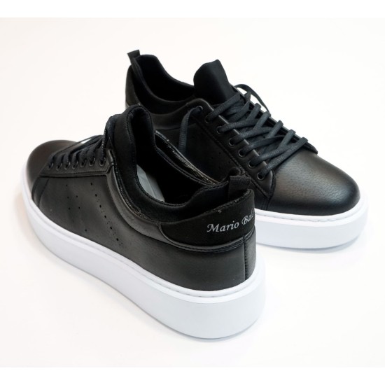 MARIO BALDINI 179 BLACK Sneaker με λάστιχο