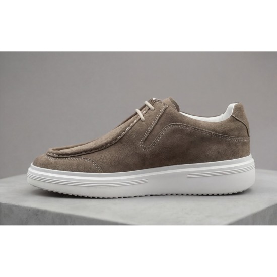 MARIO BALDINI B-614 LIGHT BROWN SUEDE LACE UPS 