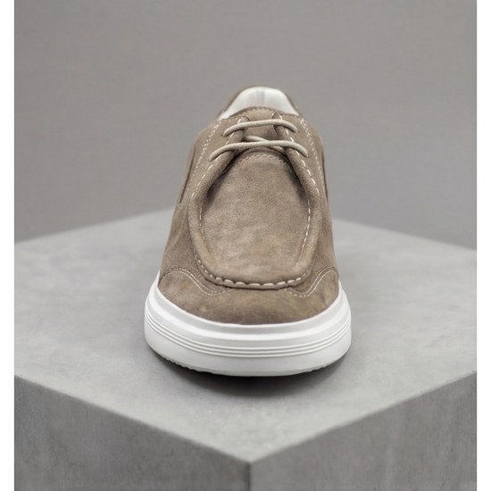 MARIO BALDINI B-614 LIGHT BROWN SUEDE LACE UPS 