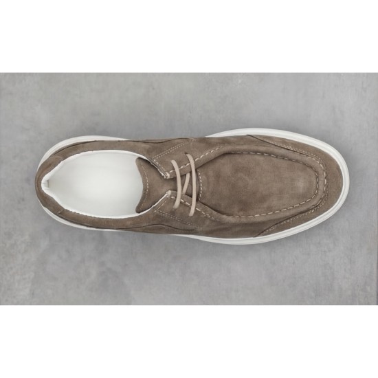 MARIO BALDINI B-614 LIGHT BROWN SUEDE LACE UPS 