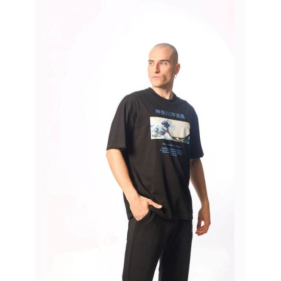 PACO&CO 2331054 BLACK T-SHIRT OVERSIZED