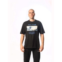 PACO&CO 2331054 BLACK T-SHIRT OVERSIZED