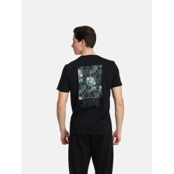 Ανδρικό T-shirt PACO&CO 2431061 BLACK Oversized - Cotton