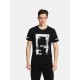 Ανδρικό T-shirt PACO&CO 2431044 BLACK Κανονική γραμμή- Cotton