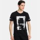 Ανδρικό T-shirt PACO&CO 2431044 BLACK Κανονική γραμμή- Cotton