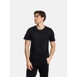 Ανδρικό T-shirt PACO&CO 2431036 BLACK Κανονική γραμμή- Cotton