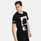 Ανδρικό T-shirt PACO&CO 2431044 BLACK Κανονική γραμμή- Cotton