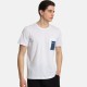 Ανδρικό T-shirt PACO&CO 2431042 WHITE Κανονική γραμμή- Cotton