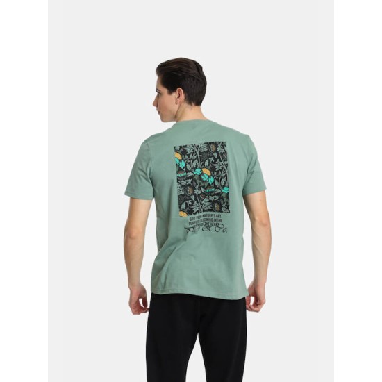Ανδρικό T-shirt PACO&CO 2431061 MINT Oversized - Cotton